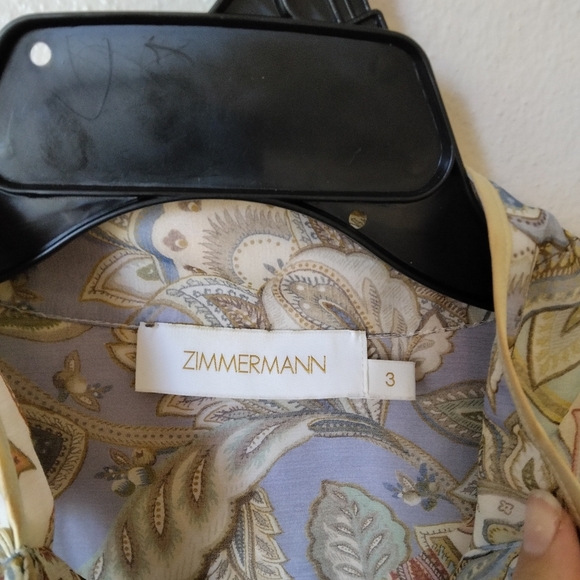 Zimmermann Silk long sleeve Lucky Bound floral mini dress size 10 Bohemian - Picture 4 of 7